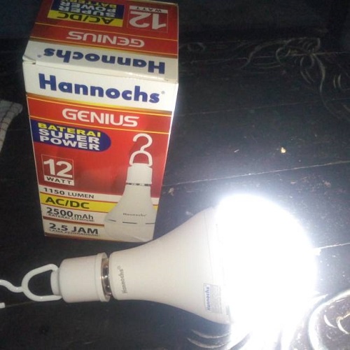 Lampu Led Hannochs Genius 12w Sentuh Hidup Otomatis Nyala