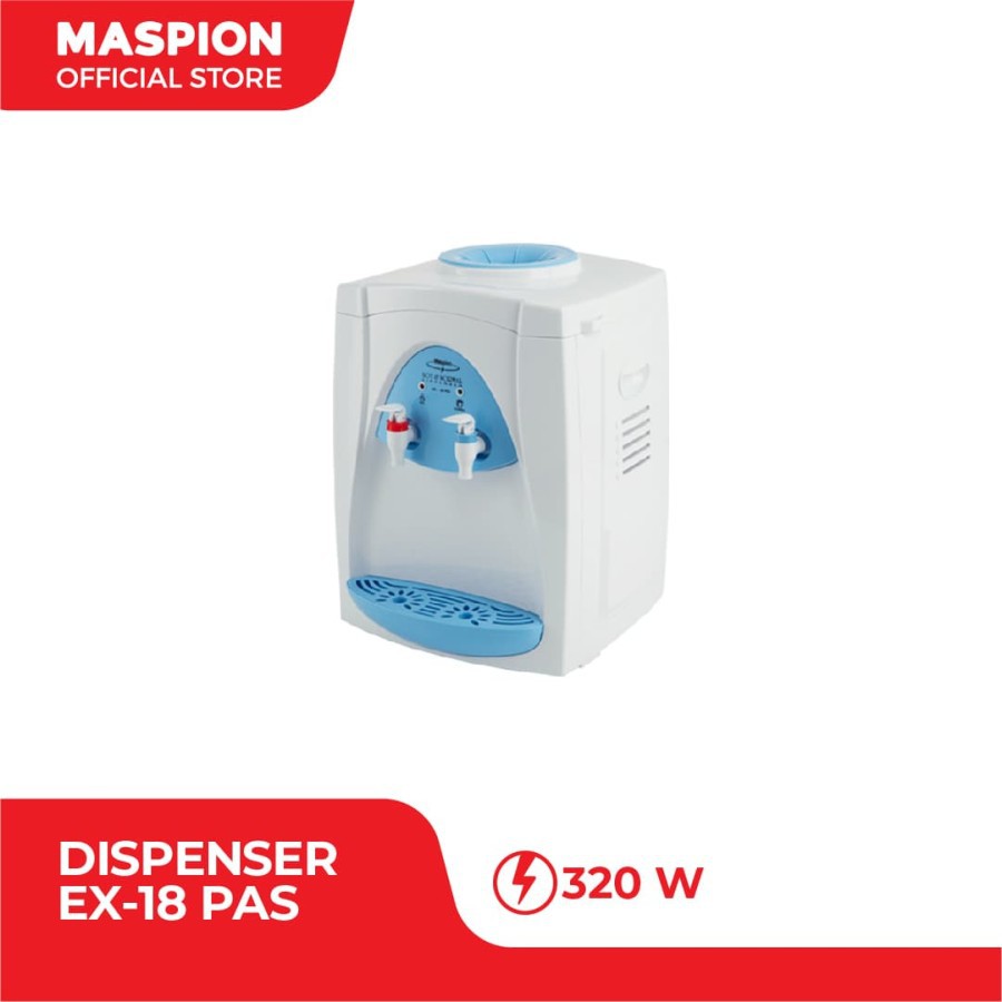 MASPION Dipenser Air Hot &amp; Normal / Tempat Air Galon EX 18 PAS - Garansi Resmi 1 Tahun