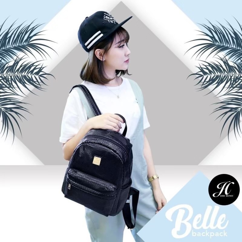 JIM'S HONEY Belle Backpack Tas Ransel Cewek Tas Punggung Stylist