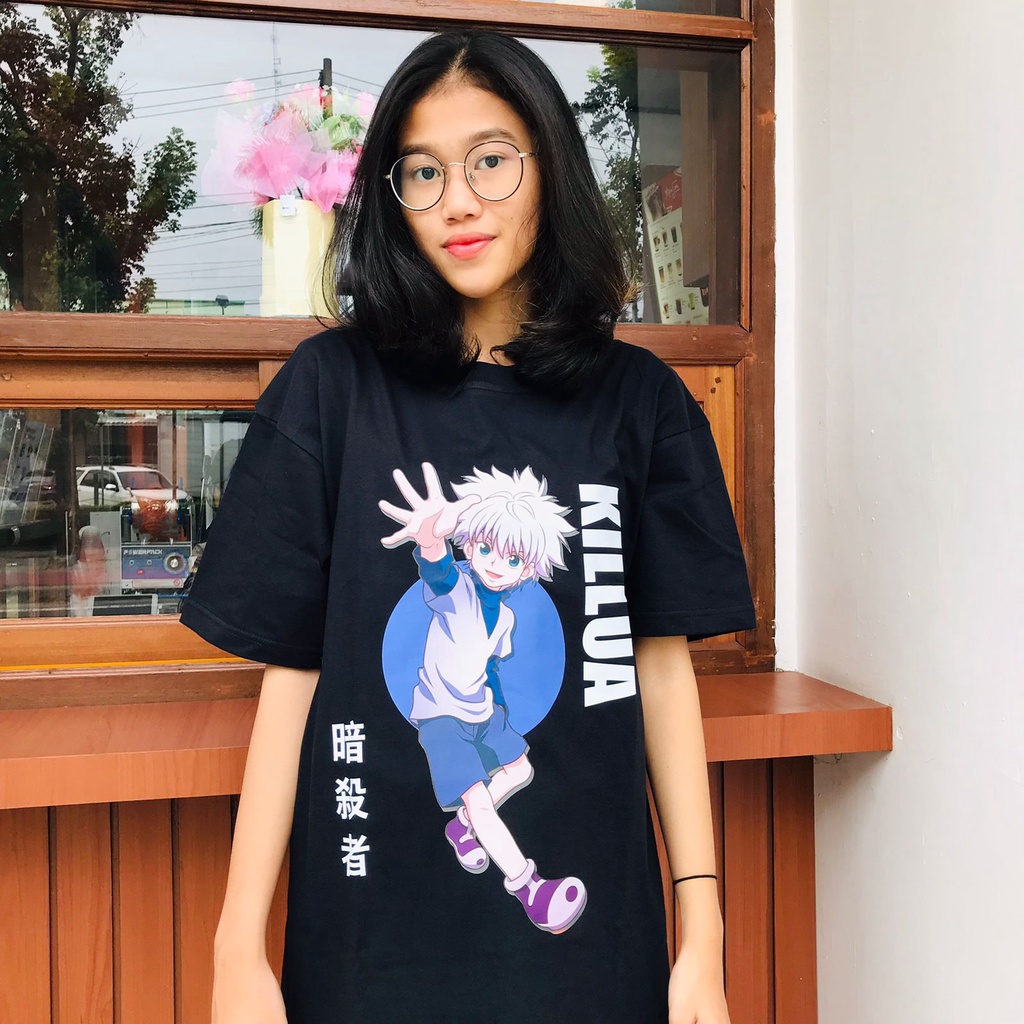 Tshirt Killua Kanji Anime Manga Hunter X Hunter Unisex