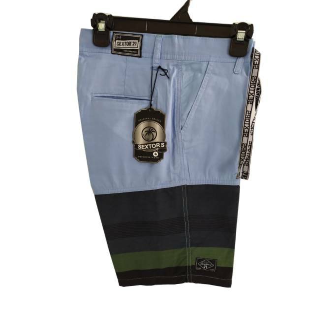  Celana  Chino Pendek Motif Salur garis  garis  Kece Original 