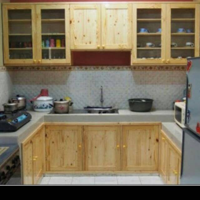 14+ Kitchen Set Minimalis Dari Kayu Jati PNG