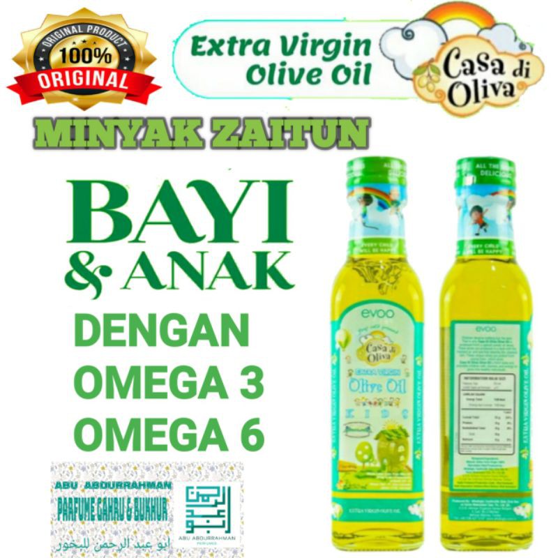 

Minyak extra zaitun buat /baby zaitun anak 250 gram produk turkeyEXPIRED 06/2022