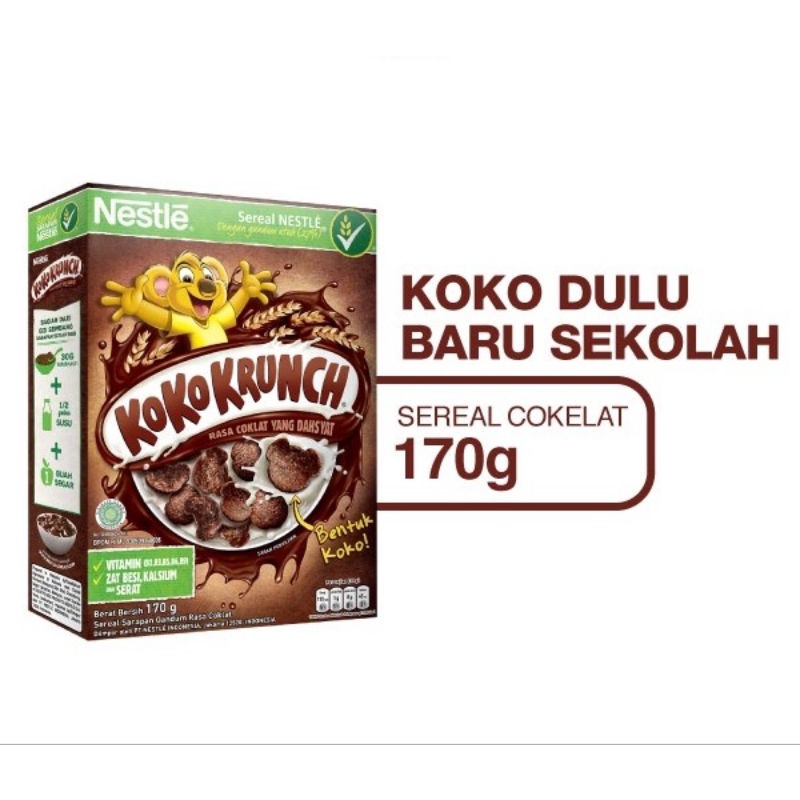 

Nestle koko krunch 170 gram, sereal nestle dijamin asli