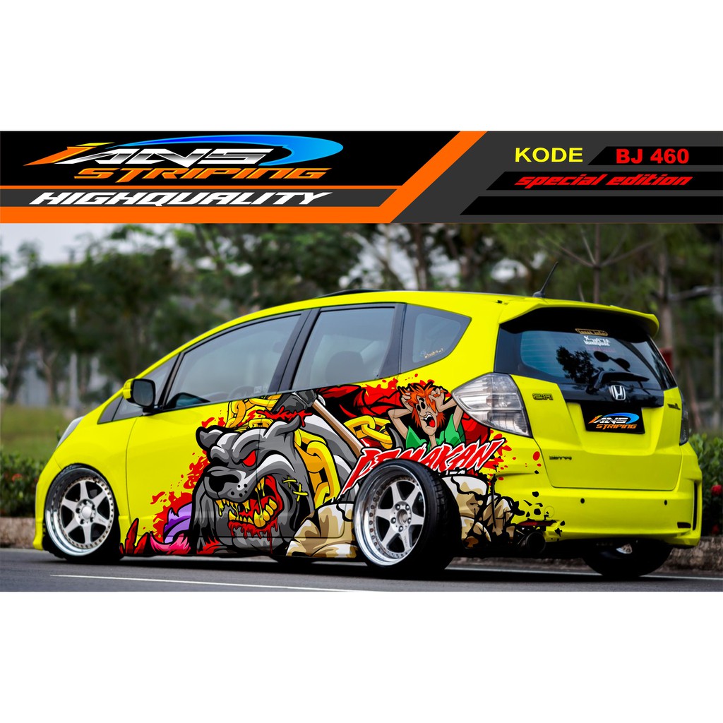 VARIASI STICKER MOBIL JAZZ, BRIO, SIGRA, YARIS, SWIFT / DECAL STICKER MOBIL / STIKER MOBIL