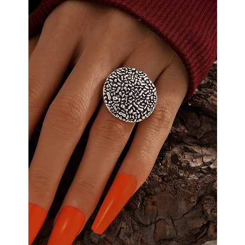 LRC Cincin Fashion Round Geometric Round Ring V81371