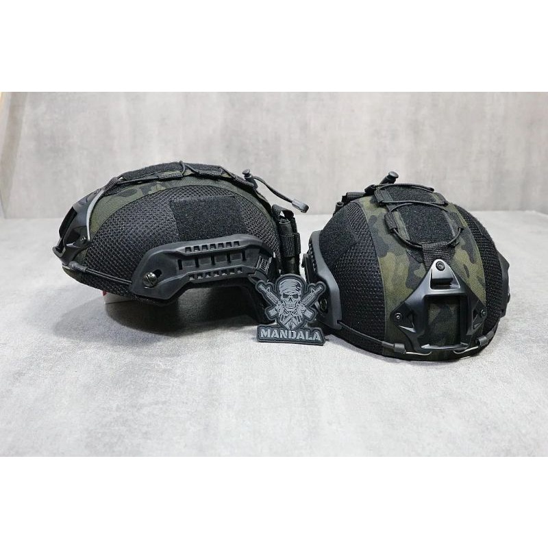 Helem kevlar anti peluru / balistic helmet Tactical / Helm Tactical level IIIA cover Multicamblack