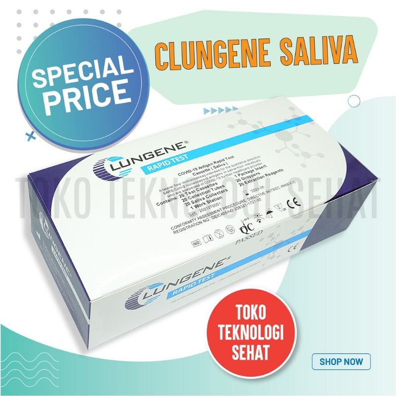 Clungene saliva air liur 1 box (isi 20) EXP 2024 BULAN 6