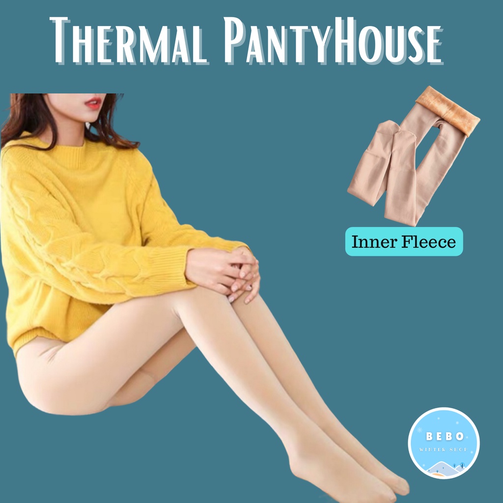 Legging thermal stocking wanita Winter Panty house