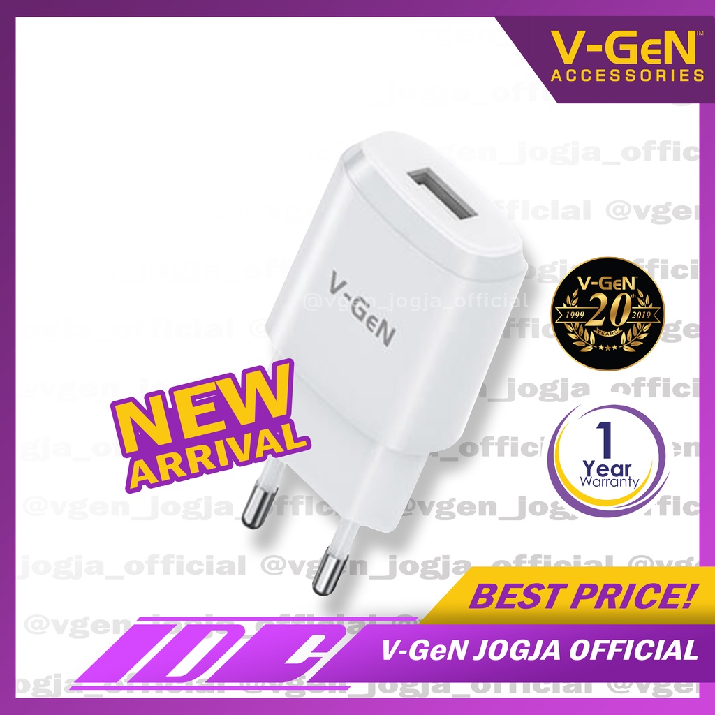 Travel Charger V-GeN VTC1-15 1.2A Auto ID