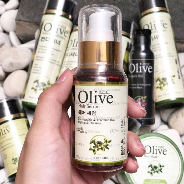 SYB OLIVE HAIR SERUM 60Ml ORIGINAL - TEKSTUR OIL YANG MENGUAP KERING TIDAK LENGKET &amp; BERMIMYAK LEPEK