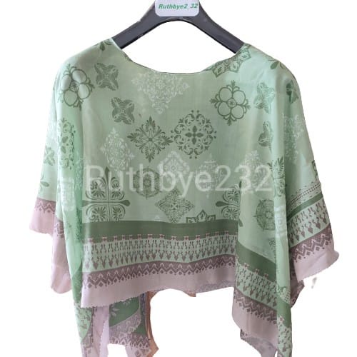 Ruthby Kimono Scarf / Scarf Outer / Outerwear / Outer Scarf-Kimono-Candis Hijau