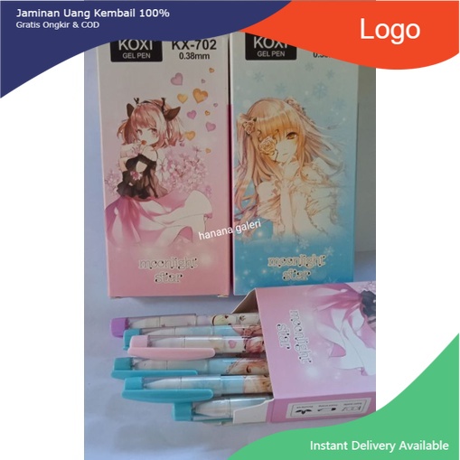 

Gel pen koxi KX-702 / Pulpen cair 1 pak isi 12 pcs pend cair