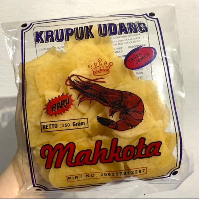 

Krupuk Udang Mahkota250gr