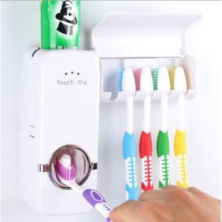 HOVELSHOP Toothpaste Dispenser Odol Tempat Sikat Gigi Gantungan