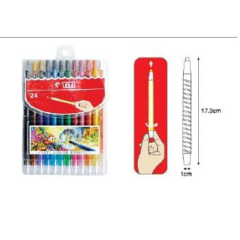 JG - CRAYON TITI / Krayon Putar Titi 12 Twist Crayons