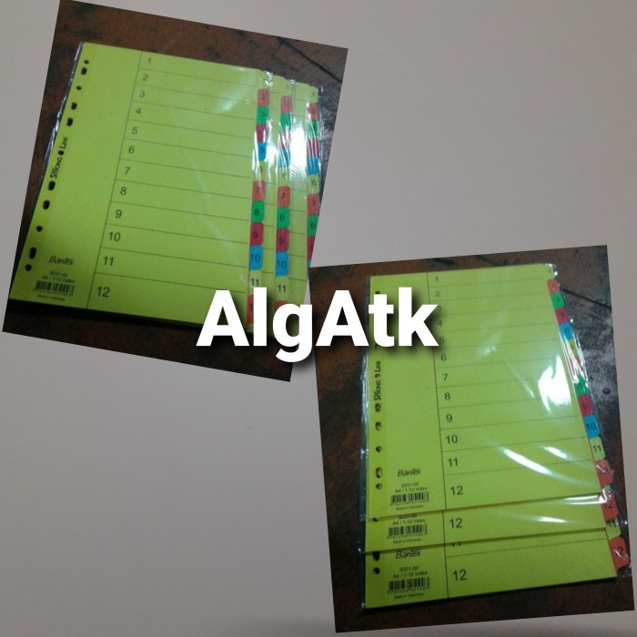

Sale Bantex. Kertas Dividier Angka. Kertas Pembatas A4. 6051-00 Bagus