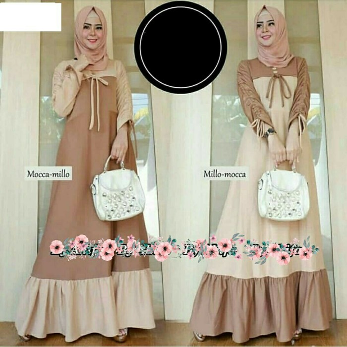 GAMIS SYARI PREMIUM-Gamis wanita Maxi leona dres baju muslim