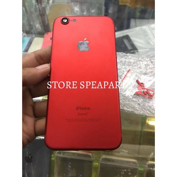 Housing Kesing Casing Apple Iphone 6S Model Iphone 7 Red Spesial Edition ORI