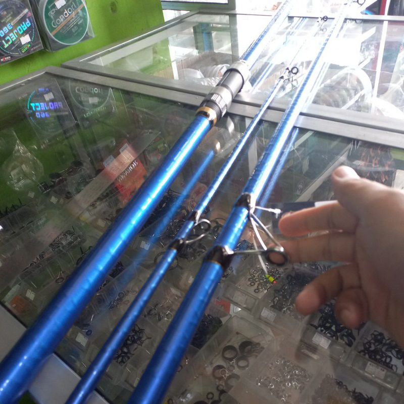 Joran Laut Pasiran Ogawa Martil Surf 420 RING GUIDES ORCA sambung tiga 3 kuat kaku cocok juga buat s