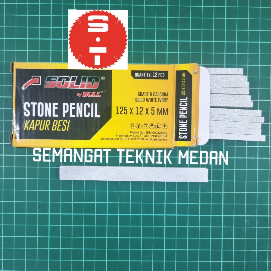 

12PCS KAPUR BESI STONE PENCIL 12 PCS 125mm x 12mm x 5mm SOLID