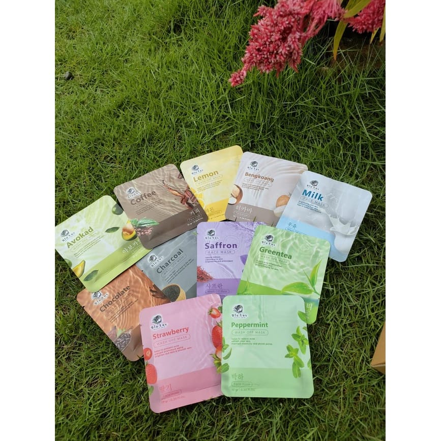 MASKER BIU LUV ORGANIC MASK TRAVEL SIZE 10GRAM