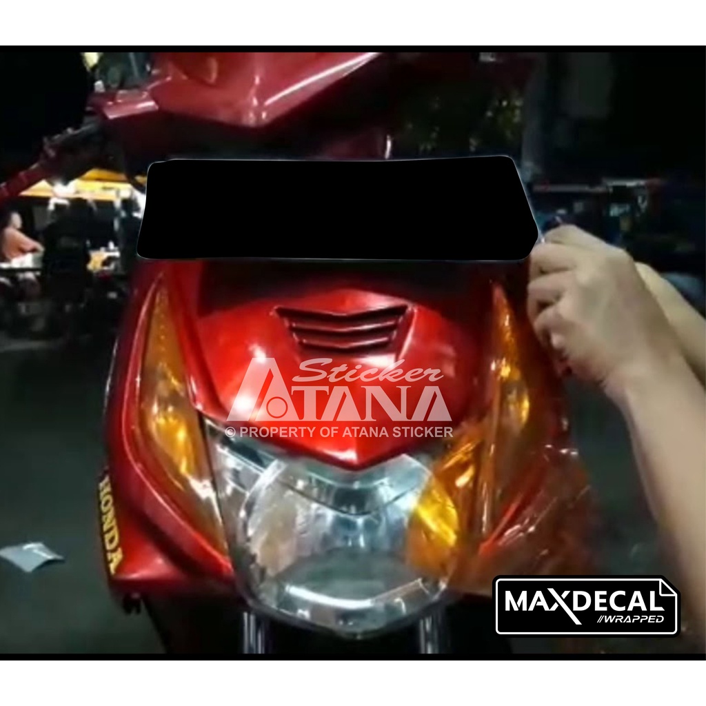 Skotlet Orange Transparan Maxdecal Scotlet Oranye Oren Transparent Stiker Tembus Pandang Bening Sticker Smoke Scolite Hybrid Scotlight Anti Gores Transparant Decal Vinyl Wrap Body Dekorasi Aksesoris Lampu Headlamp Motor Mobil Hp Laptop Neon Box Shogun