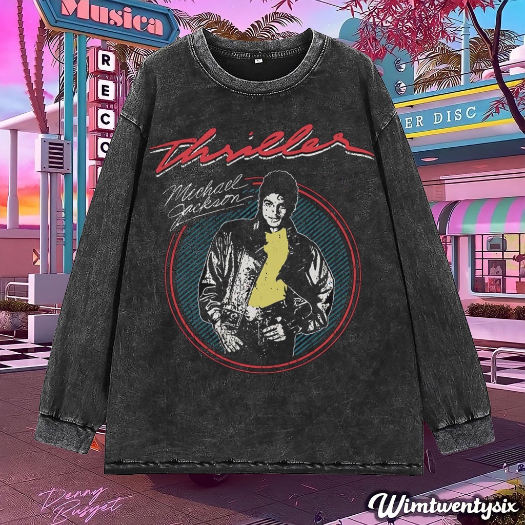 longsleeve | kaos oversize | oversize washing | t-shirt oversized | kaos michael jackson thriller cl