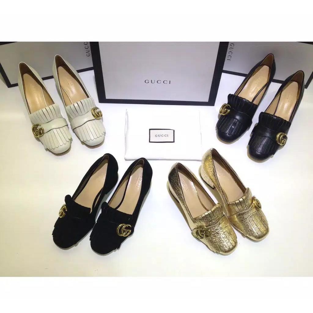 Sepatu Gucci Heels 5cm New Mirror Qualitys