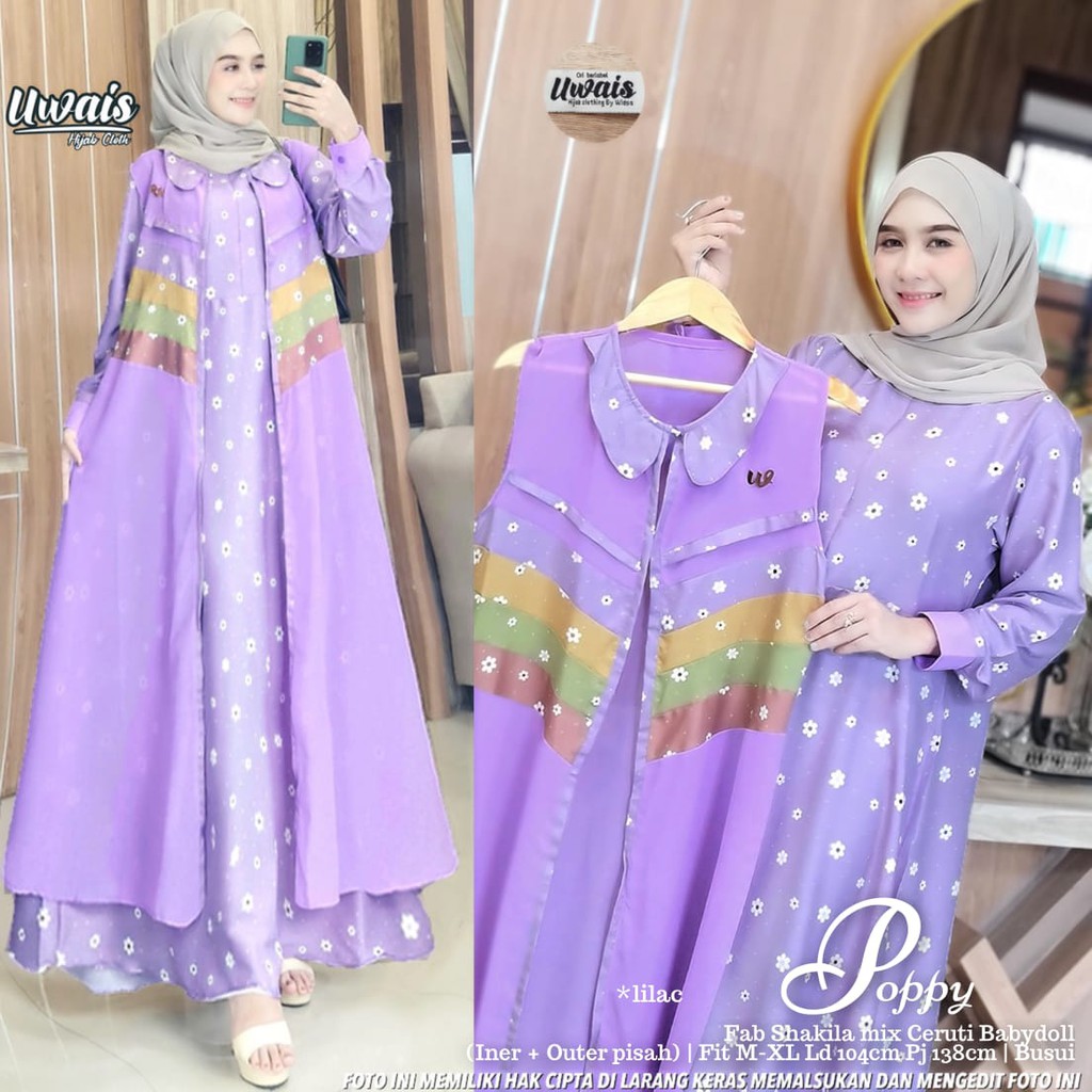 UWAIS GAMIS ORIGINAL | POPPY DRESS BEST SELLER