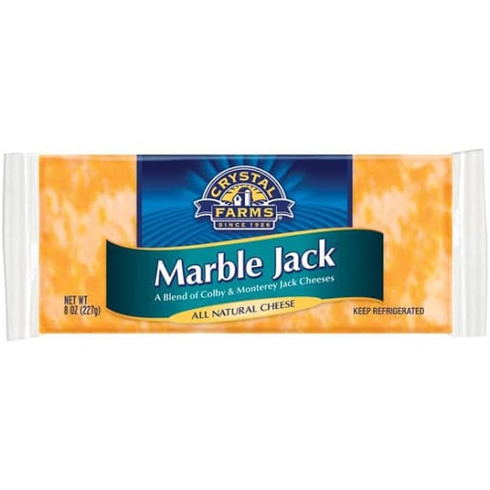

Crystal farm marble jack cheese 8 oz ( 226 gr )
