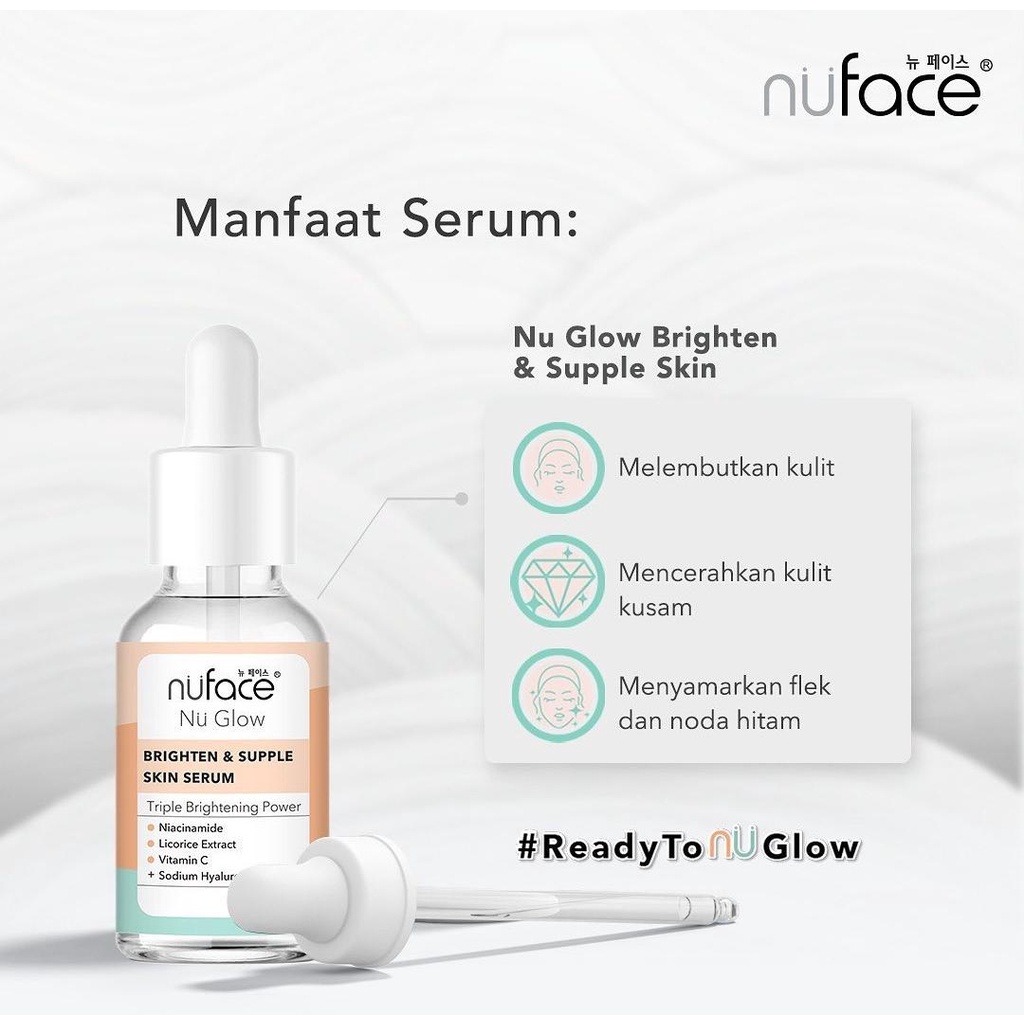 (HERBORIST) NUFACE NU GLOW BRIGHTEN &amp; SUPPLE SKIN SERUM 20 ML