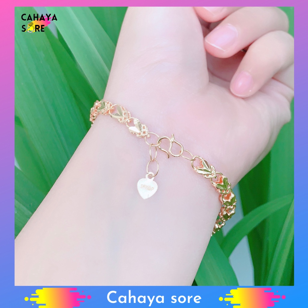 Gelang Xuping Gold Gelang Tangan Dewasa Cantik Free Cincin GFC04