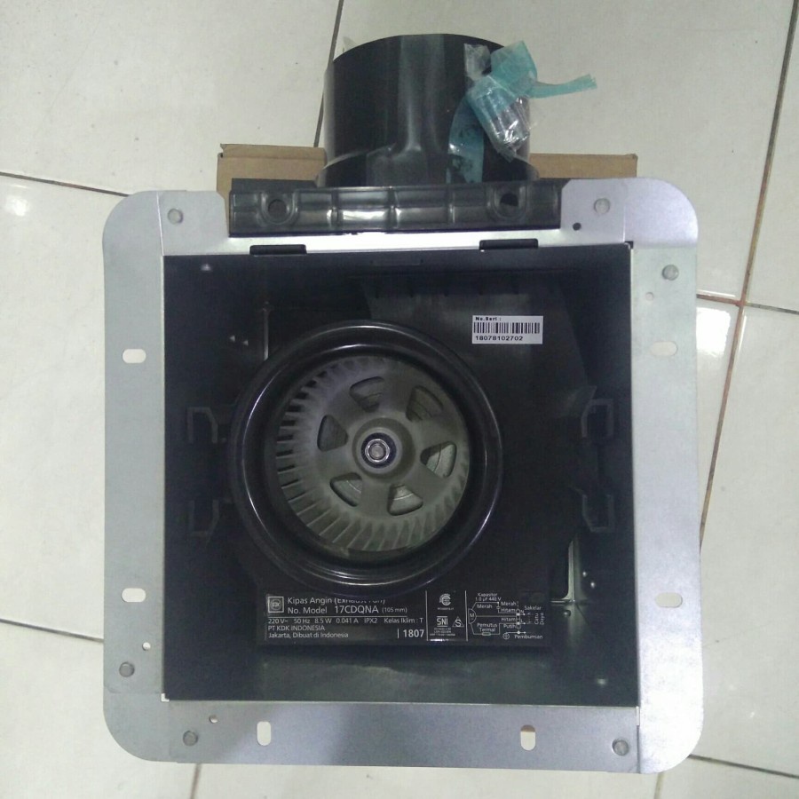 KDK 17CDQNA Ceiling Exhaust Fan Sirocco 6 Inch KDK 17-CDQNA / 17-CDQN / 17CDQN Plafon