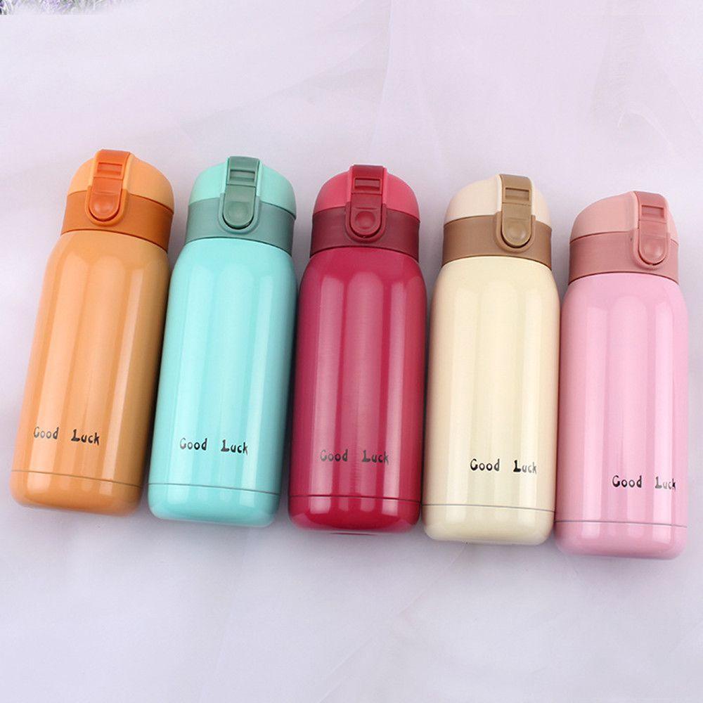 Top 360ml Cangkir Mini insulated Mug Kopi Kartun Stainless Steel