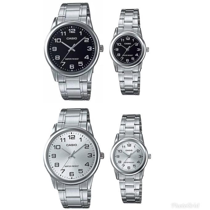 Jam Tangan Couple Casio Mtp-V001D & Ltp-V001D L Original Toko.Feranika