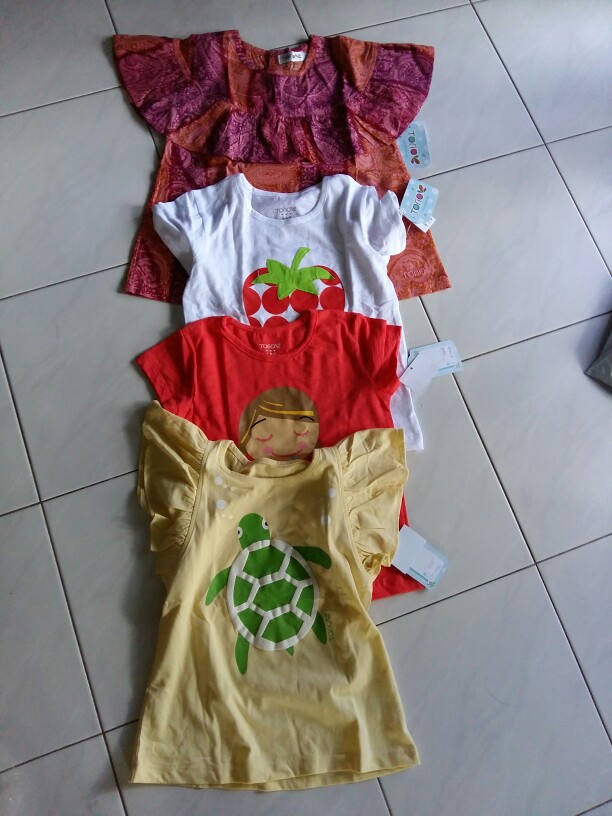 ( 6-12 Tahun ) Torio Smart Casual Burgandy Girl Batik - Baju Blouse Batik Anak Perempuan