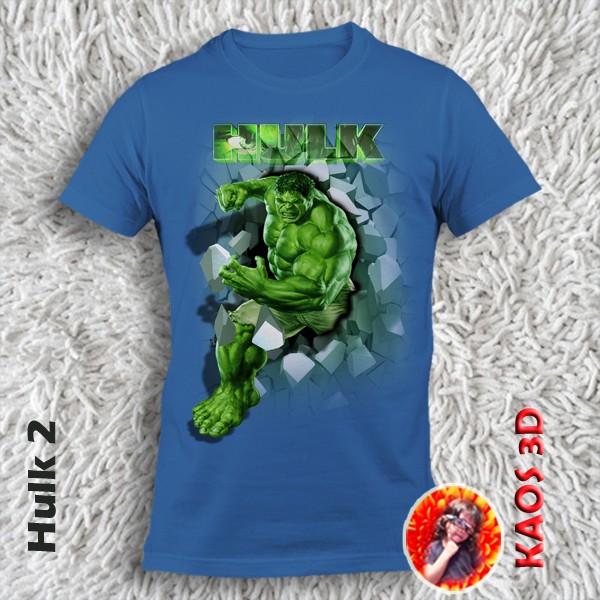 Baju Gambar Hulk ukuran anak dan dewasa / kaos katun gambar Avengers Hulk Model Unisex