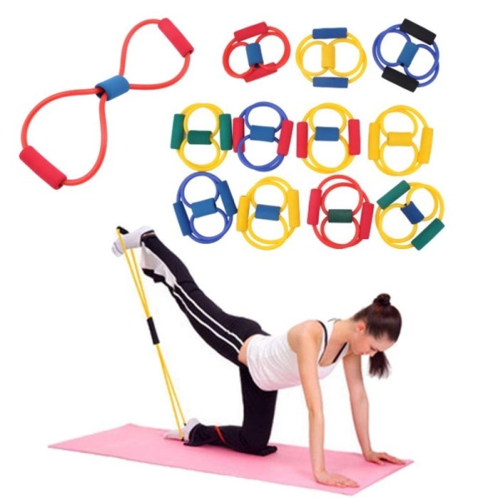 8 Loop Band | Figure 8 Resistance Band | Gym &amp; Fitness READY STOCK