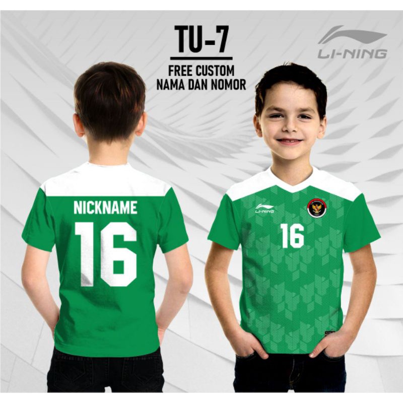 Jersey sepak bola anak  kaos sepak bola timnas Indonesia sea games 2021 2022