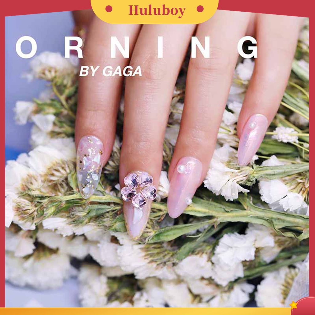 Huluboy Huluboy♡ Ornamen Bunga 3D Aksen Berlian Imitasi Untuk Dekorasi Nail Art