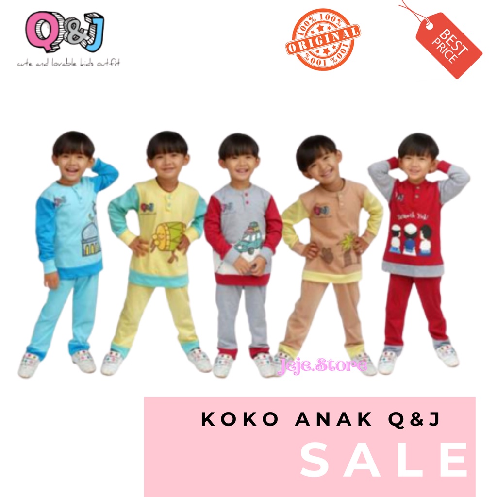 SETELAN BAJU KOKO ANAK Q&J