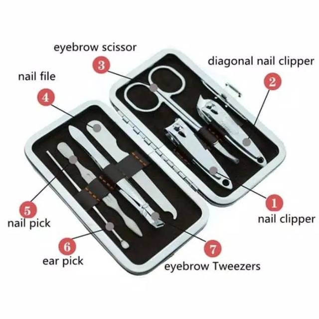 Gunting kuku Manicure Pedicure Set Alat Perawatan nail art stainless