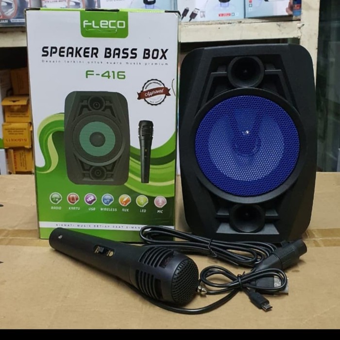 Speaker Box Fleco F-416 - Speaker Bluetooth Fleco 416 Free Mic