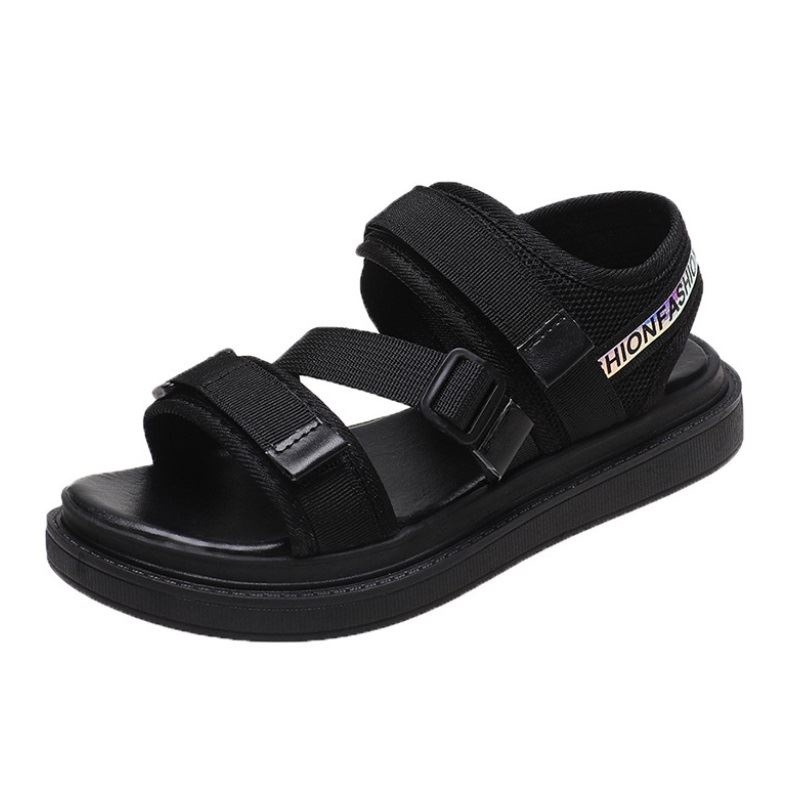 BJSX79 - BLACK/WHITE - Sandal Gunung Fashion Import Wanita SEPATU SANDAL WANITA SLIP ON FASHION IMPORT TERMURAH TERLARIS TERBARU BAGSTORE JAKARTA JSSX79