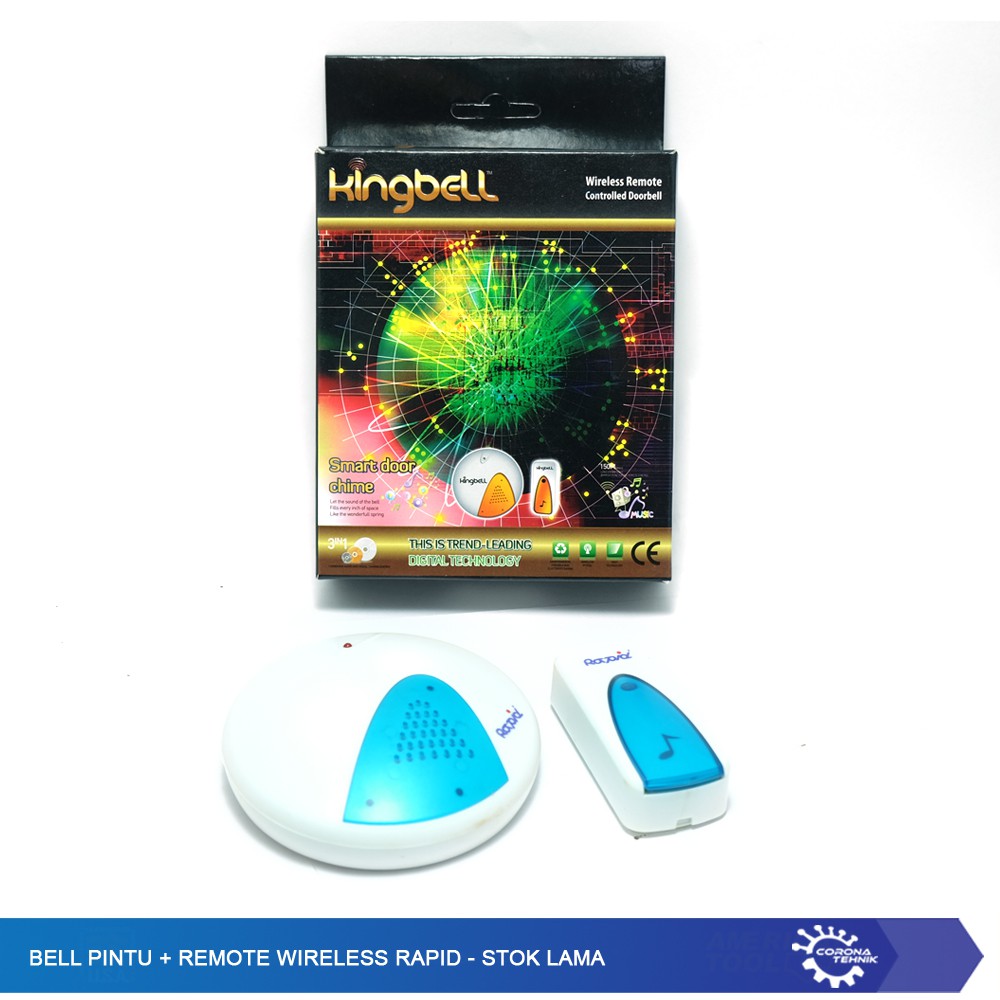 Bell Pintu + Remote Wireless Rapid - Stok Lama