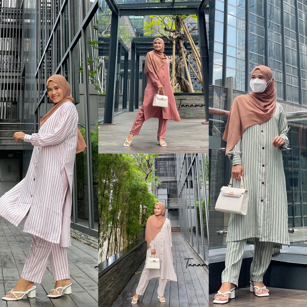One Set Laura One Set Tunik One Set Tunik Jumbo One Set Terbaru One Set Tunik Setcel Tunik Setelan T