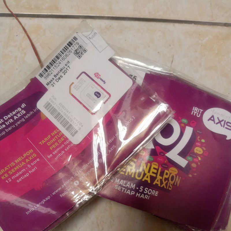 perdana axiz bekas kdl axis cangkang kerajinan tangan kartu perdana mati