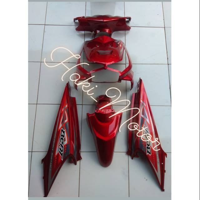 FULL BODY ALUS BEAT KARBU 2011 2012 MERAH+STRIPING