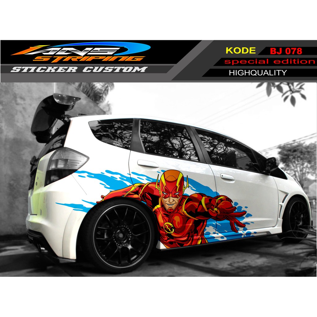 STIKER MOBIL HONDA JAZZ IRONMAN